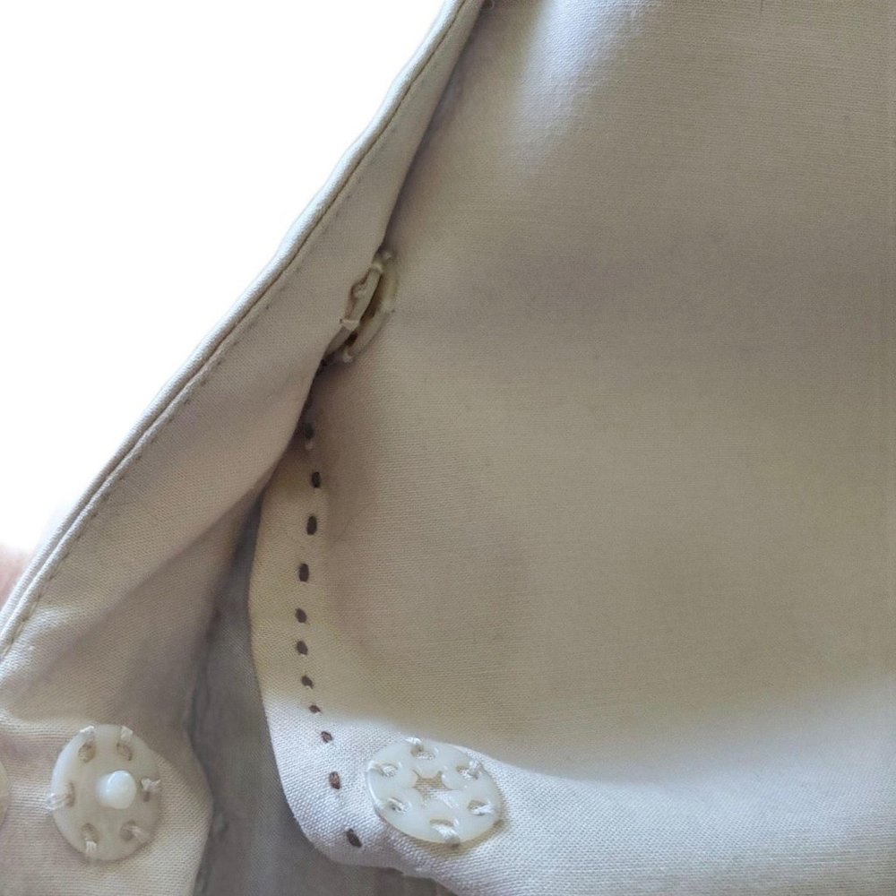 Alexane Ivory Belted Jacket M Bell Sleeve Layering Lagom Minimalist Quiet Luxury - Picture 6 of 8